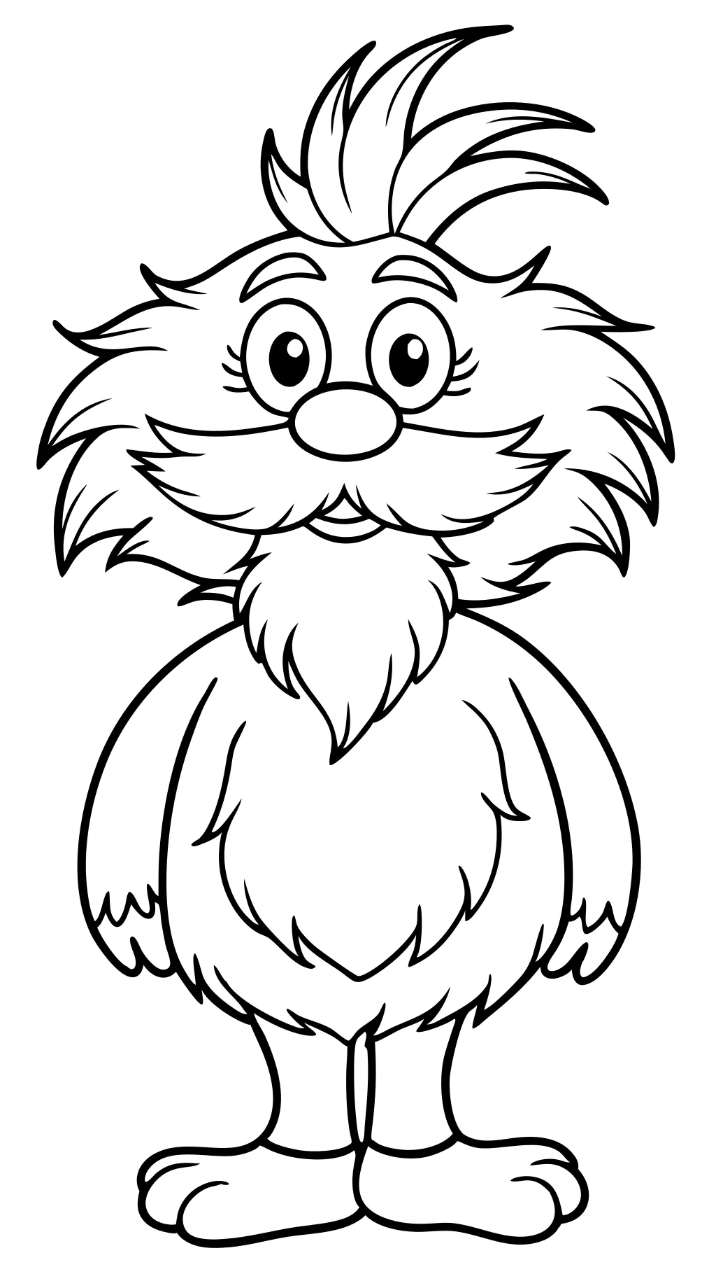 coloring pages for the lorax